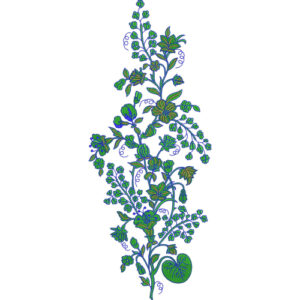 Motive Flower Embroidery Design