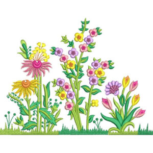 Delicate Flower Embroidery Design