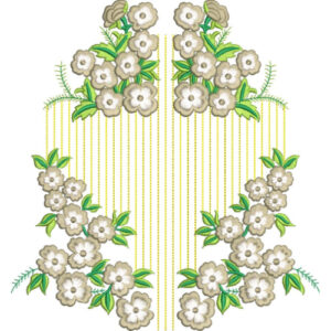 Flower Kurta Embroidery Design