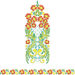 Unique Flower Embroidery Design