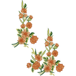 Motive Flower Embroidery Design