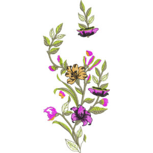 Flower Kurta Embroidery Design