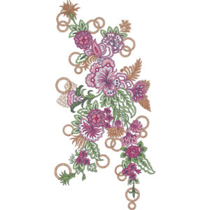 Delicate Flower Embroidery Design