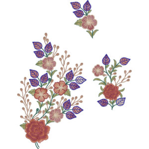 Flower Kurta Embroidery Design