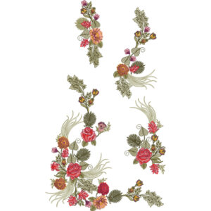 Simple Flower Embroidery Design