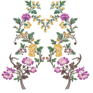 Unique Flower Embroidery Design