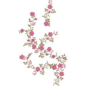Motive Flower Embroidery Design