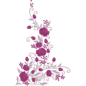 Simple Flower Embroidery Design