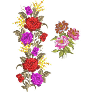 Unique Flower Embroidery Design