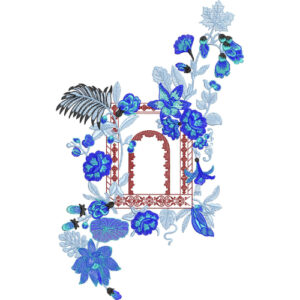 Unique Flower Embroidery Design