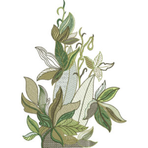 Motive Flower Embroidery Design