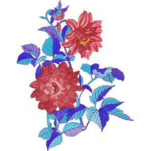 Delicate Flower Embroidery Design