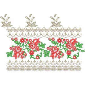 Simple Lace Embroidery Design