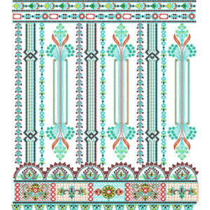 Lace Kurta Embroidery Design