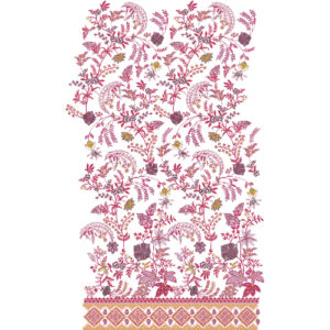 Royalty Free Floral Allover Embroidery Design with Traditional Pattern Work
