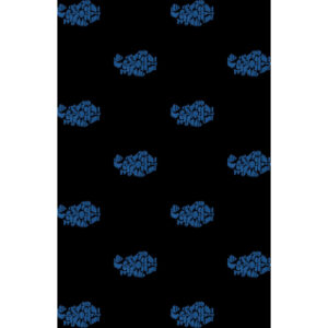 Minimal Floral Motif Repeat Textile Print Design