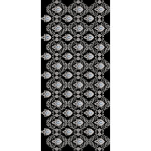 Ornamental Floral Medallion Repeat Textile Print Design