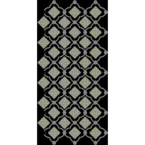 Geometric Trellis Medallion Repeat Textile Print Design
