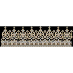 Royal Ornamental Embroidery Border Textile Print Design