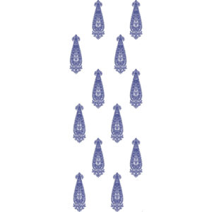 Classic Paisley Buti Allover Embroidery Pattern