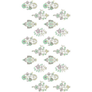 All Over Jall Flower Embroidery Design