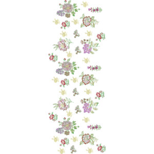 All Over Jall Flower Embroidery Design