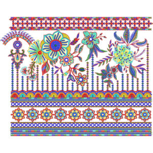 Lace Kurta Embroidery Design