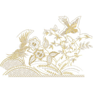 Lace Flower Embroidery Design