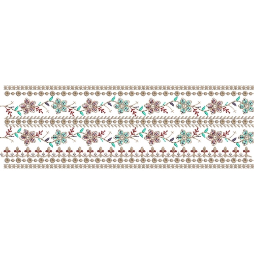 Simple Lace Embroidery Design