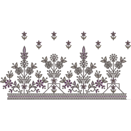 Lace Kurta Embroidery Design