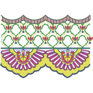 Lace Kurta Embroidery Design