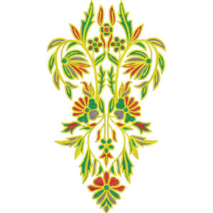 Unique Neck Embroidery Design