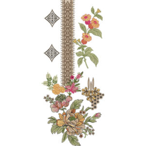 Neckline Embroidery Design