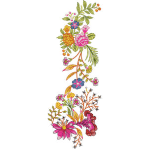 Neck Flower Embroidery Design