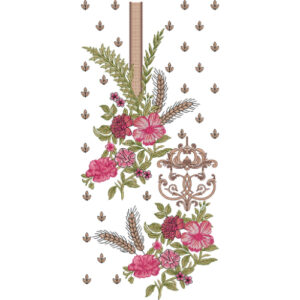 Neck Flower Embroidery Design