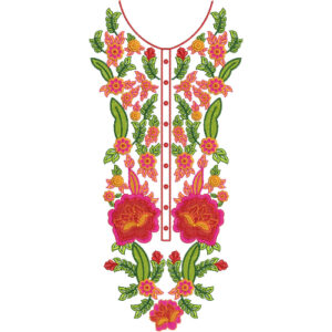 Neckline Embroidery Design