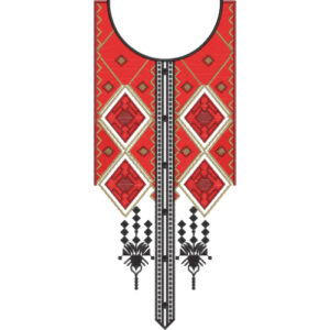 Unique Neck Embroidery Design