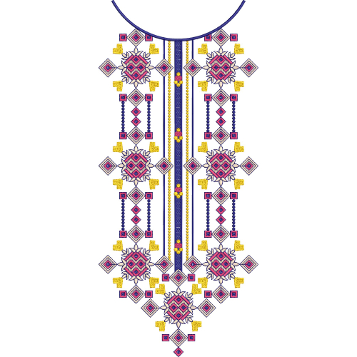 Neck Gala Embroidery Design