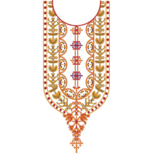 Unique Neck Embroidery Design