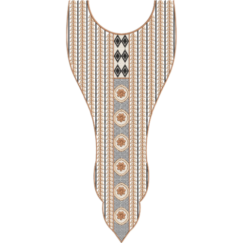 Neckline Embroidery Design