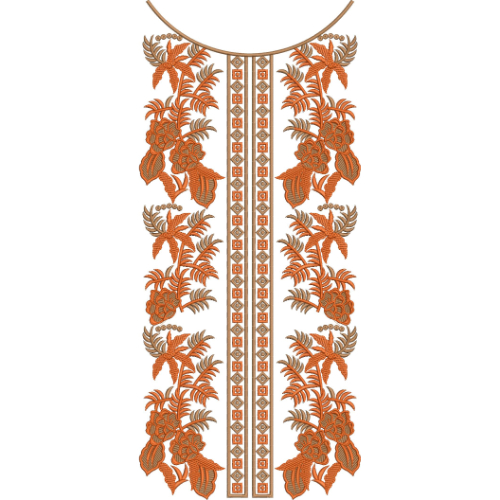 Simple Neck Embroidery Design