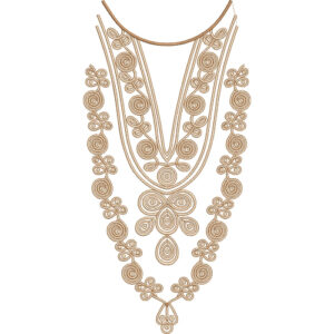 Unique Neck Embroidery Design