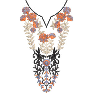 Simple Neck Embroidery Design
