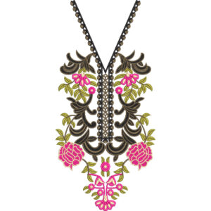 Unique Neck Embroidery Design