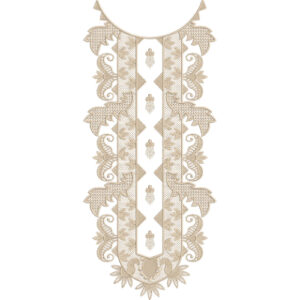 Neck Flower Embroidery Design