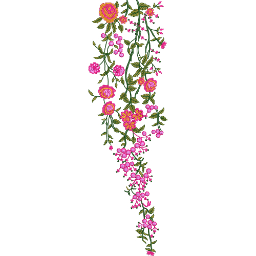 Unique Neck Embroidery Design