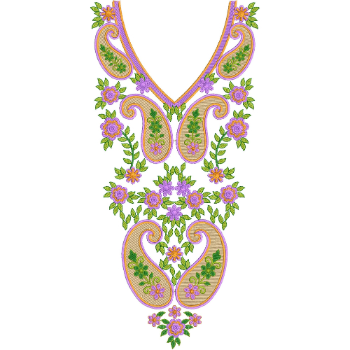Beautiful Neck Embroidery Design