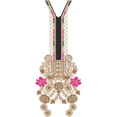 Simple Neck Embroidery Design