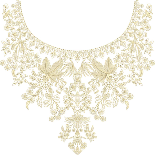 Simple Neck Embroidery Design
