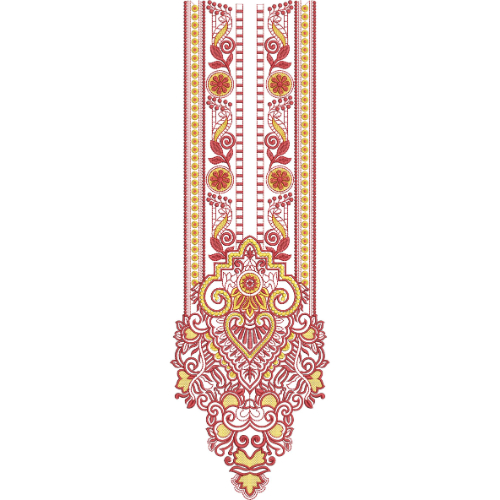 Neckline Embroidery Design